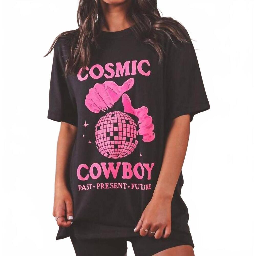 NEW CHARLIE SOUTHERN cosmic cowboy tee in black
